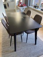 tafel en  4 stoelen, Huis en Inrichting, Tafels | Eettafels, Ophalen, Gebruikt, 100 tot 150 cm, 50 tot 100 cm