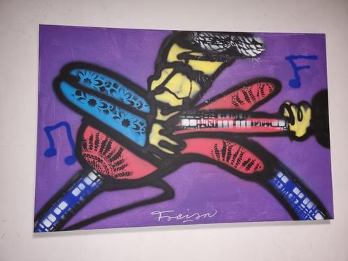 Fabian ROCK U  Met certificaat  Acrlyl spuitbus mix media op, Antiek en Kunst, Kunst | Schilderijen | Klassiek, Ophalen