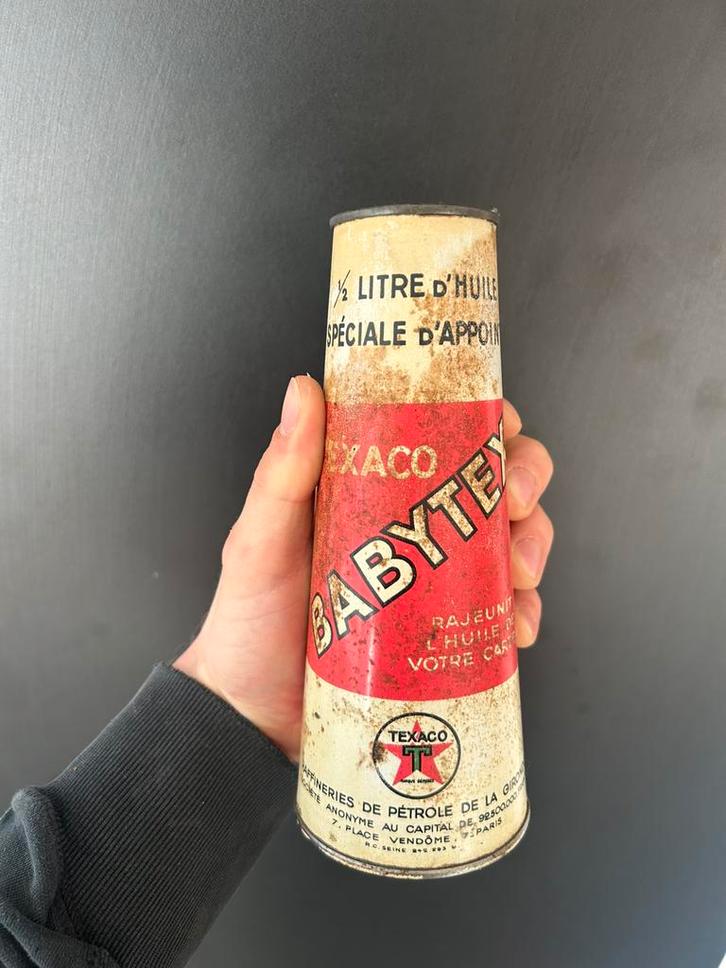 Olieblik olie blik olieblik Texaco conisch olieblik, Verzamelen, Merken en Reclamevoorwerpen, Zo goed als nieuw, Ophalen of Verzenden