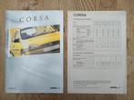 OPEL CORSA 1999 BROCHURE 36 PAGES EN Français + FICHE TECHNI, Livres, Opel, Utilisé, Enlèvement ou Envoi