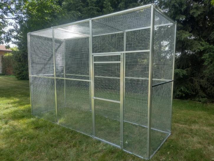 volière vogelkooi ruime buitenren 3 m L x 1 m D x 2 m H, Dieren en Toebehoren, Vogels | Hokken en Kooien, Nieuw, Volière, Aluminium