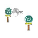 Lollipop 925 sterling zilveren oorbellen kinderen, Handtassen en Accessoires, Kindersieraden, Ophalen of Verzenden, Nieuw, Oorbellen