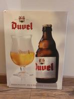 3x Metaal Reclameborden - Duvel + Vedett + Averbode -, Ophalen of Verzenden, Gebruikt, Reclamebord, Plaat of Schild, Duvel