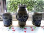 Aardewerk kruik en 2 drinkbekers Belle Vue, Antiek en Kunst, Ophalen