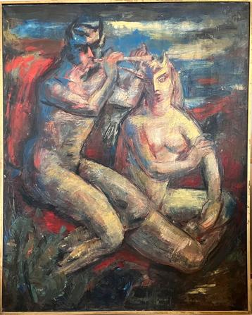 Olieverfschilderij Lode Sebregts (1906-2002) Serenade beschikbaar voor biedingen