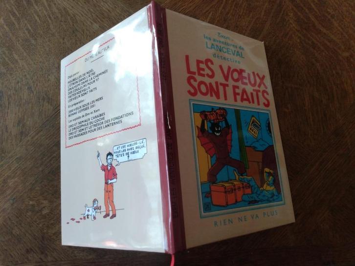 TINTIN/Exem-Lanceval "LES VOEUX SONT FAITS" Parodie A5 CARTO, Livres, BD, Enlèvement ou Envoi