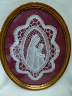 cadre doré avec OLV avec dentelle Baby Jesus, Enlèvement ou Envoi, Utilisé, Autres types, Christianisme | Catholique