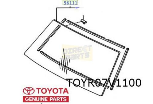 Toyota Landcruiser 100 (3/98-2/08) voorruit (groen / band) O, Auto-onderdelen, Ruiten en Toebehoren, Toyota, Nieuw, Ophalen of Verzenden