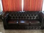 drie zit zetel chesterfield L 2,15 Br 89 cm, Huis en Inrichting, Zetels | Zetels, Ophalen, Gebruikt, Chesterfield, 75 tot 100 cm
