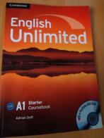 Cambridge English Unlimited starter course book A1, Non-fictie, Adrian Doff, Ophalen of Verzenden, Zo goed als nieuw