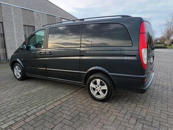 Mercedes Viano 3L V6.Dub.Kab.An.2007.192mkm, Autos, Cuir, Noir, 5 portes, 6 cylindres