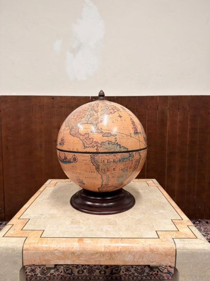 Klassiek Italiaanse Zoffoli Drank Globe Wereldbol Tafelmodel, Antiek en Kunst, Antiek | Kantoor en Zakelijk, Ophalen of Verzenden