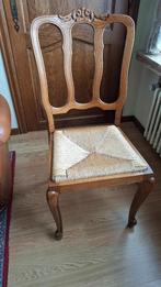 Stoel met rieten zitting, Ophalen, Riet of Rotan, Bruin, Klassiek