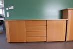 Dressoir in massief beuk, Ophalen, Gebruikt, Glas, 200 cm of meer