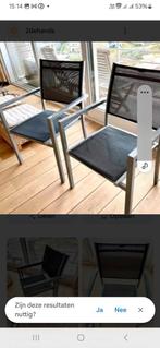 aluminium stapelbaar tuinstoel on gebruikte staat , 4 stuks, Tuin en Terras, Tuinsets en Loungesets, Gebruikt, Aluminium, Ophalen of Verzenden
