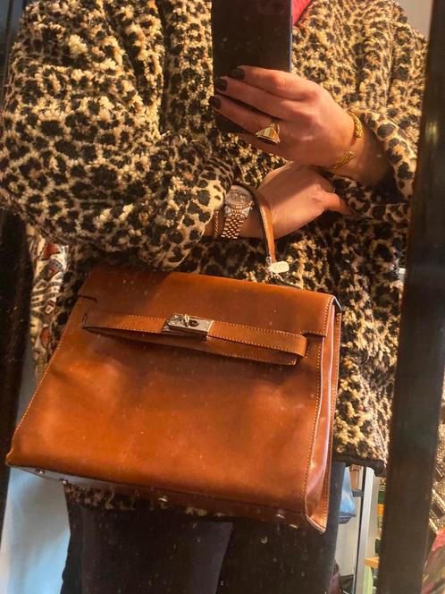 Emmy Wieleman lederen Kelly bag, Handtassen en Accessoires, Tassen | Damestassen, Ophalen of Verzenden