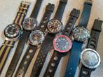 Lot van 7 coole vintage duikhorloges ( Diver watches), Ophalen of Verzenden