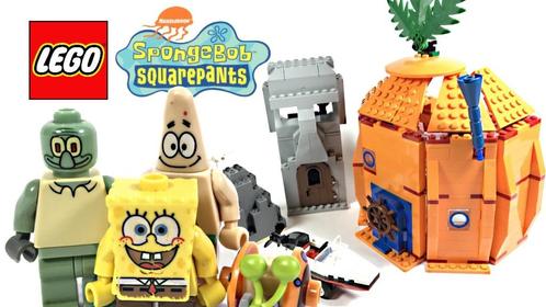Lego Spongebob Squarepants Squidward Patrick House Set 3837, Kinderen en Baby's, Speelgoed | Duplo en Lego, Zo goed als nieuw