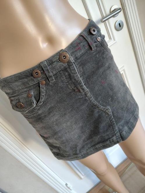 kort floeren rokje, Kleding | Dames, Rokken, Maat 34 (XS) of kleiner, Grijs, Verzenden