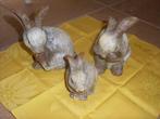 3 lapins en béton, Ophalen, Zo goed als nieuw, Beton