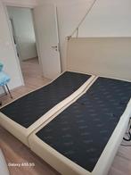 Electrische boxspring  van leer in goede staat., Huis en Inrichting, Slaapkamer | Boxsprings, Ophalen
