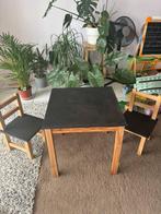 Kinder tafel met 2 stoelen, Kinderen en Baby's, Kinderkamer | Tafels en Stoelen, Ophalen, Zo goed als nieuw, Tafel(s) en Stoel(en)