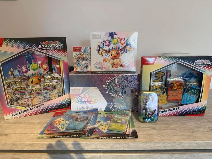 Pokemon EV8.5 Évolutions Prismatiques — Lot complet, Hobby & Loisirs créatifs, Jeux de cartes à collectionner | Pokémon, Comme neuf