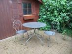 metalen bistro set, Tuin en Terras, Overige materialen, Gebruikt, Bijzettafel, Tuinset