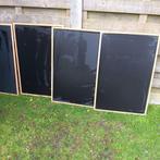 krijtborden 4 stuks 90 x 60 cm, Divers, Tableaux noirs, Enlèvement, Utilisé, Tableau noir