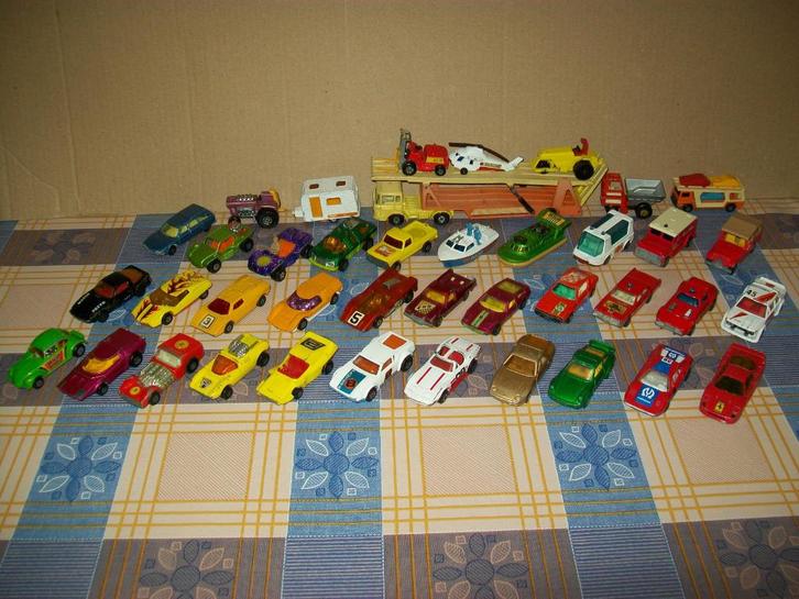 Matchbox Series Lesney - VW - Porsche - Ferrari -Jeep - Fiat, Hobby en Vrije tijd, Modelauto's | Overige schalen, Gebruikt, Auto