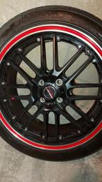 Velgen 17inch 4x100  met zenzoren banden 205/45/17 v12 Evo, Auto-onderdelen, Gebruikt, 17 inch, Band(en), Personenwagen