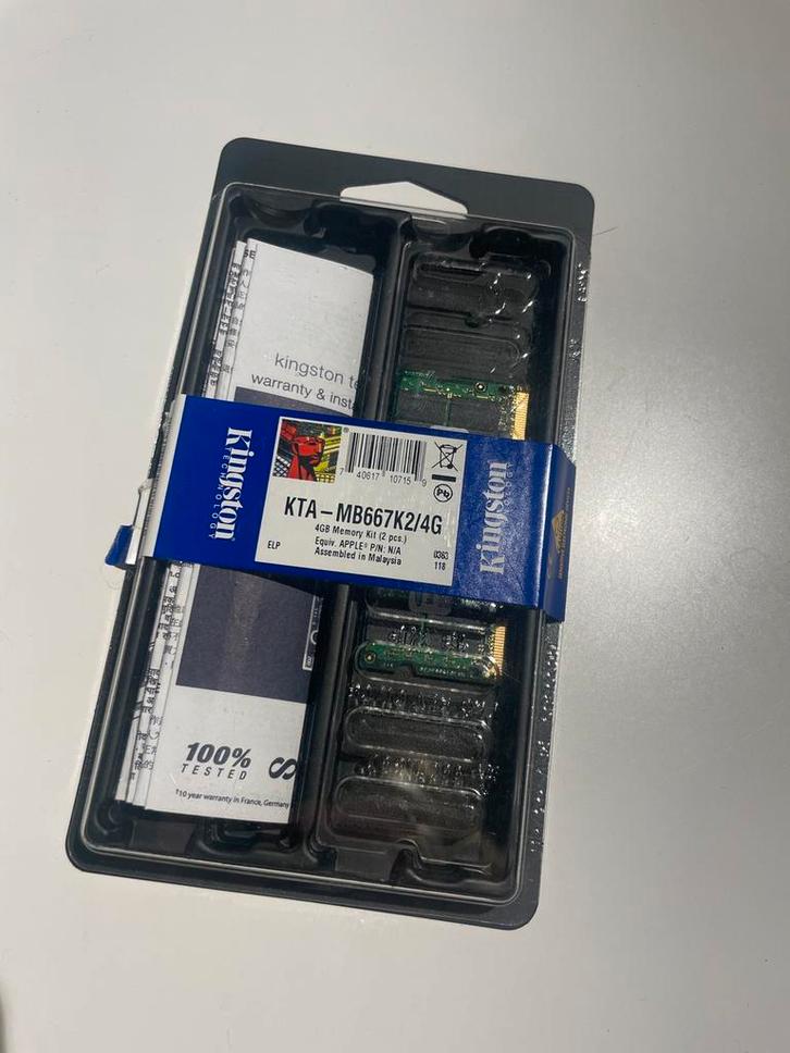 Kingston Technology System Specific Memory, Computers en Software, RAM geheugen, Zo goed als nieuw, Laptop, 4 GB, DDR2, Ophalen of Verzenden