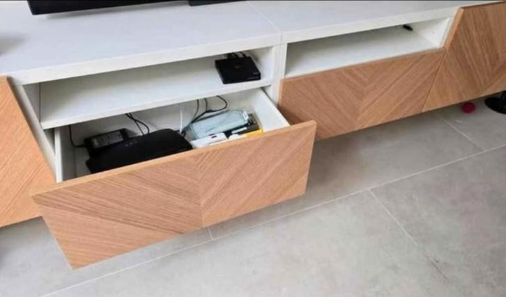 Besta HEDEVIKEN IKEA 2 x laden, Huis en Inrichting, Kasten |Televisiemeubels, Ophalen