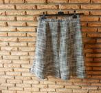 (39) -jupe femme t.42 noire blanc - damart -, Zwart, Maat 42/44 (L), Ophalen of Verzenden, Zo goed als nieuw