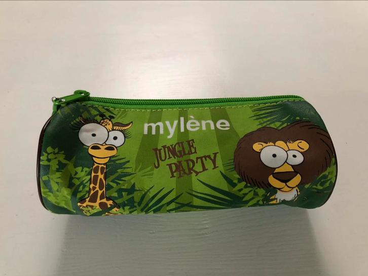 nouvelle trousse à crayons Jungle Party Green Lion Mylène, Divers, Fournitures scolaires, Enlèvement ou Envoi