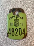 Fietsplaat 1911 Antwerpen, Verzamelen, Ophalen of Verzenden, Zo goed als nieuw