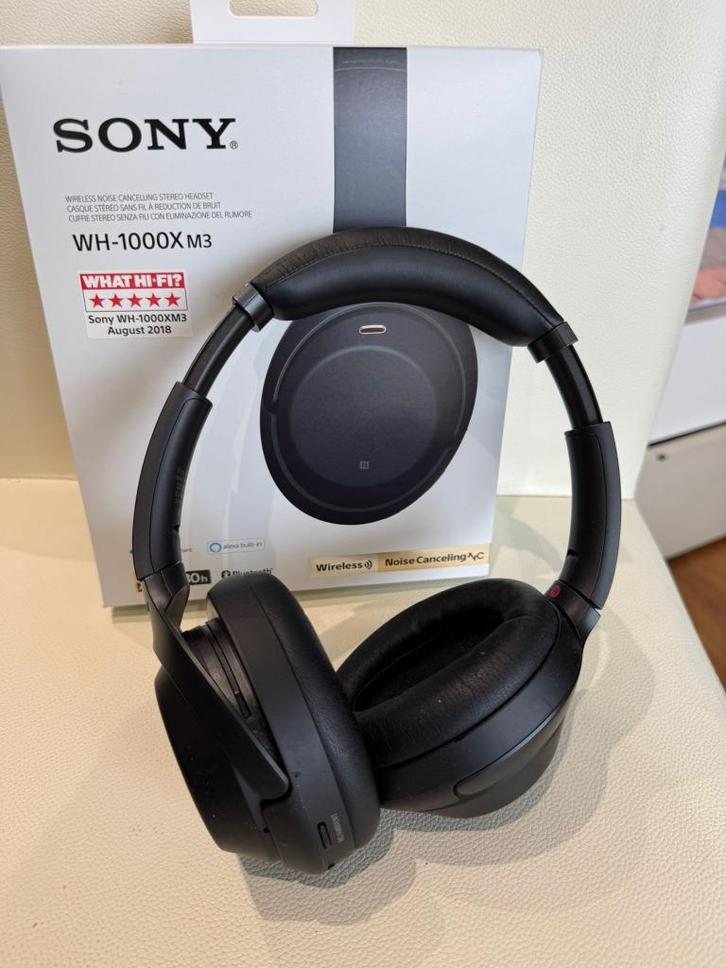 sony WH-1000XM3 draadloze koptelefoon met Noise Cancelling, Audio, Tv en Foto, Hoofdtelefoons, Zo goed als nieuw, Sony, Draadloos