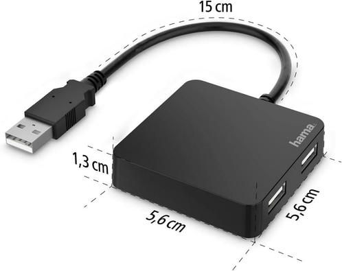 HAMA - 4 USB Poorten, Computers en Software, Noodvoedingen (UPS), Zo goed als nieuw, Verzenden
