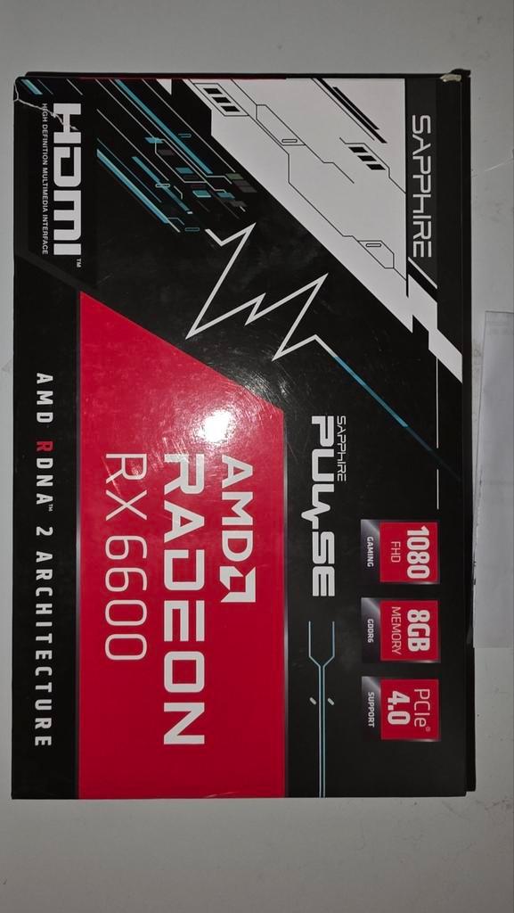 AMD Radeon Rx 6600 Sapphire Pulse 8 GB, Computers en Software, Videokaarten, AMD, PCI, GDDR6, HDMI, Verzenden