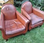 1935Poltrona Frau « Lyra » - 2 Fauteuils Art Deco - Renzo FR, Ophalen, Gebruikt, Hout