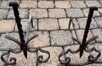 2 chenets pour Feu ouvert ou insert, Ophalen, Gebruikt, Houthaard