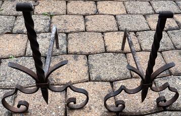 2 chenets pour Feu ouvert ou insert  beschikbaar voor biedingen