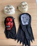 helloweenmaskers : spookmasker, draculamasker ,doodshoofd, Hobby en Vrije tijd, Ophalen of Verzenden, Zo goed als nieuw, Overige typen