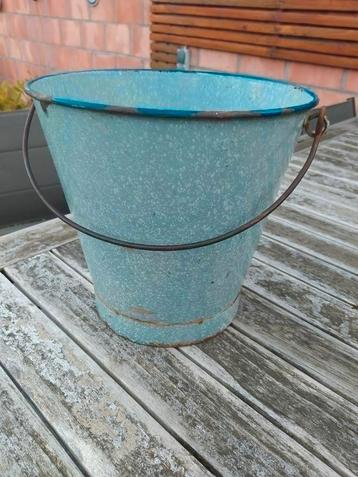 Emaille emmer/cache pot, Enlèvement ou Envoi