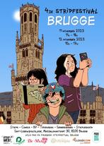 Affiche Stripfestival Brugge '23, Boeken, Stripverhalen, Nieuw, Louwes, Ophalen of Verzenden, Eén stripboek