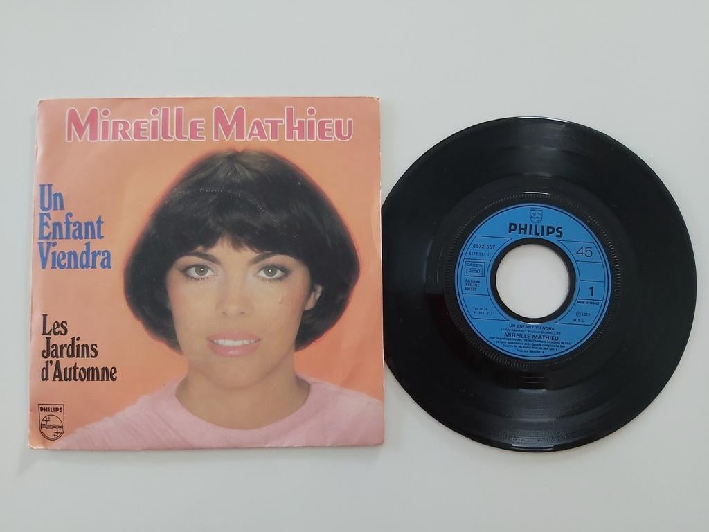 Mireille Mathieu - er zal een kind komen, 7 inch, Single, Ophalen of Verzenden, Zo goed als nieuw