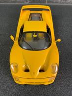 Ferrari Geel 1:18, Ophalen of Verzenden, Zo goed als nieuw, Auto, Maisto