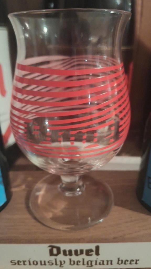 Duvel Finalist "Red Lines", Verzamelen, Biermerken, Zo goed als nieuw, Glas of Glazen, Duvel, Ophalen