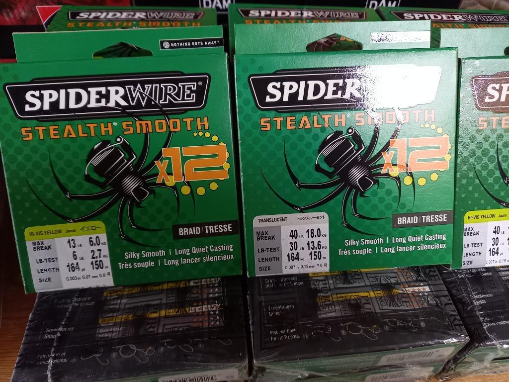 Spiderwire Stealth Smooth 8 Hi-Vis Yellow 150m 0.07mm