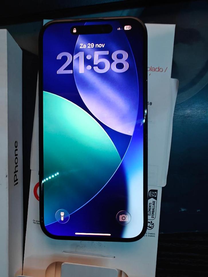 APPLE iPhone 15 5G 128 GB Black (MTP03ZD/A), Télécoms, Téléphonie mobile | Apple iPhone, Comme neuf, 128 GB, Sans abonnement, Sans simlock